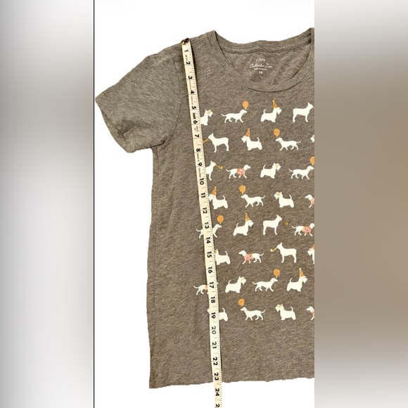 J. Crew Factory Party Gray Animal Collector Tee Short Sleeve T-Shirt Size XS - Picture 11 of 11